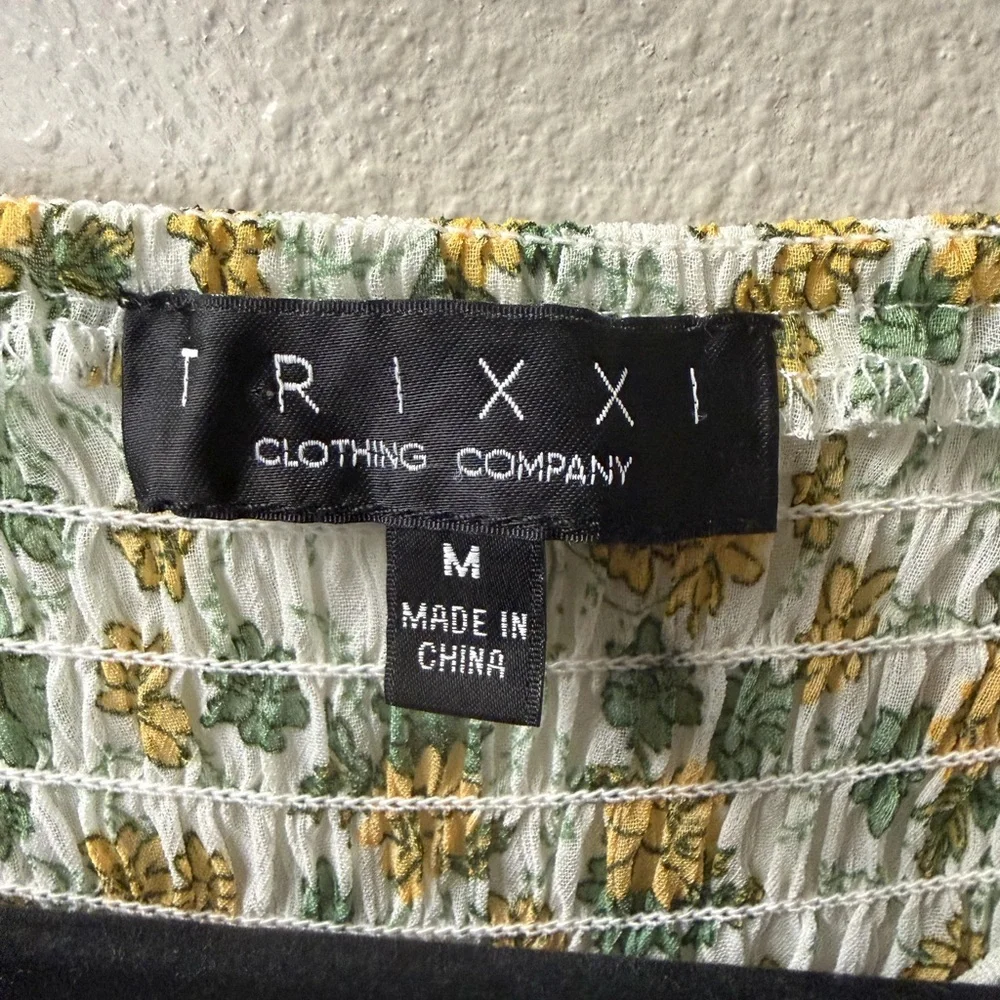 Trixxi Ditsy Floral Empire Waist Mini Dress | Size M